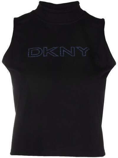 DKNY укороченный топ с логотипом