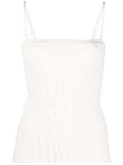 Courrèges ribbed-knit cami top