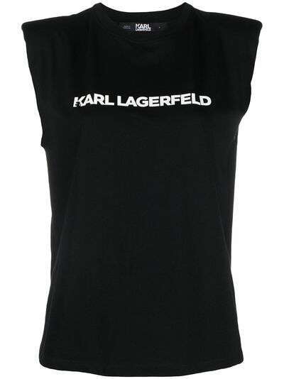 Karl Lagerfeld топ без рукавов с логотипом