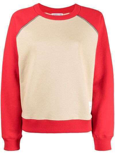 Victoria Beckham two-tone cotton sweatshirt