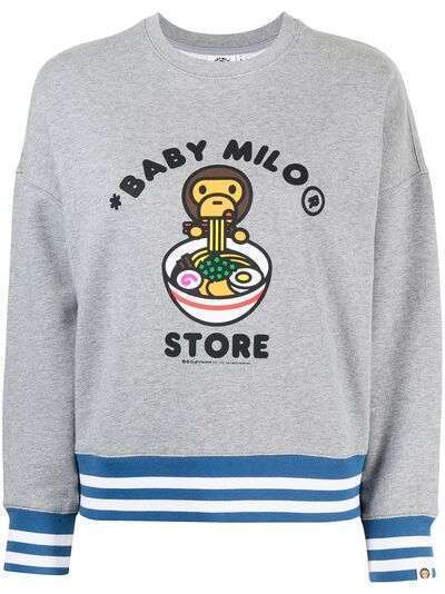 *BABY MILO® STORE BY *A BATHING APE® logo-print sweatshirt