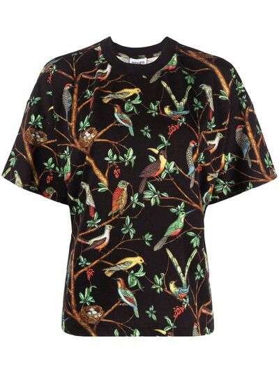 Kenzo футболка с принтом Flock of Birds