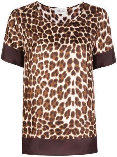 P.A.R.O.S.H. футболка с леопардовым принтом