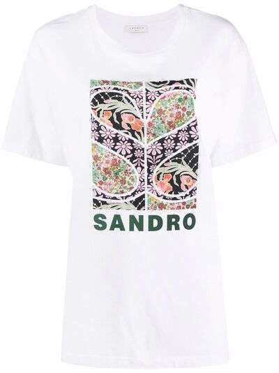 SANDRO футболка с логотипом