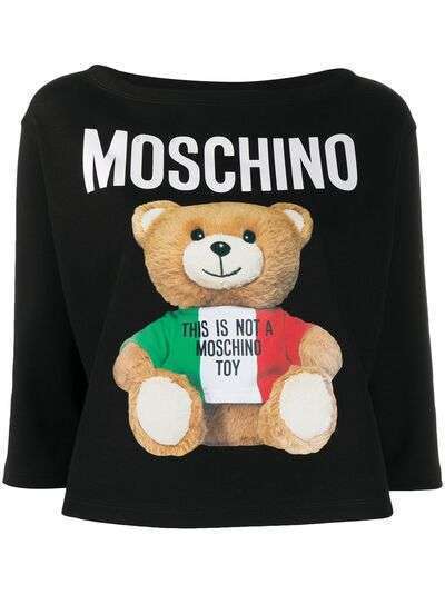 Moschino футболка с рукавами три четверти