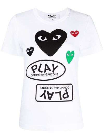Comme Des Garçons Play футболка с короткими рукавами и логотипом