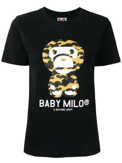 A BATHING APE® футболка Baby Milo с камуфляжным принтом