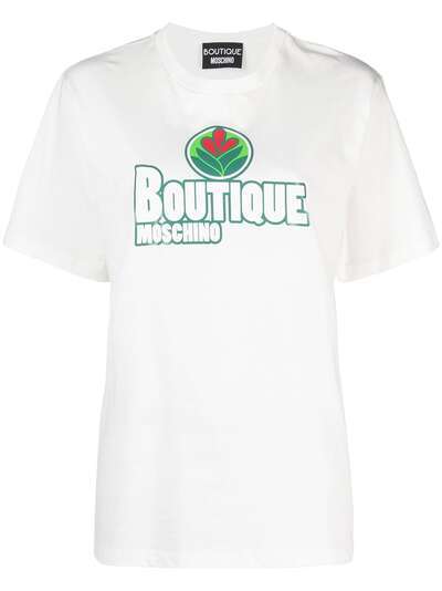 Boutique Moschino футболка с круглым вырезом и графичным логотипом