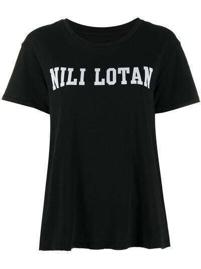 Nili Lotan футболка с круглым вырезом и логотипом