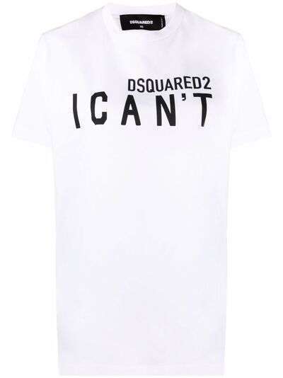 Dsquared2 футболка I Can't с надписью