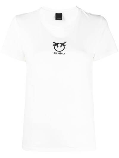 Pinko футболка с вышитым логотипом