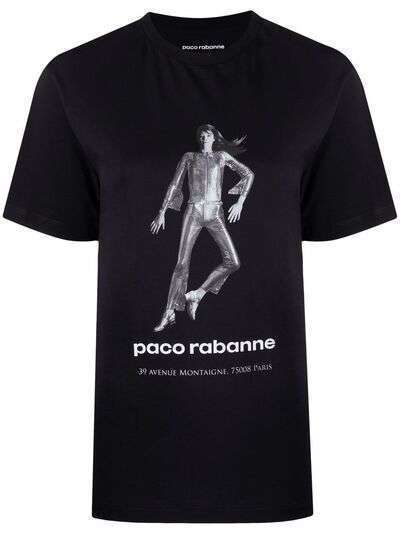 Paco Rabanne футболка с графичным принтом
