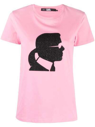 Karl Lagerfeld футболка Profile с принтом