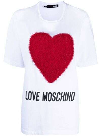 Love Moschino фактурная футболка