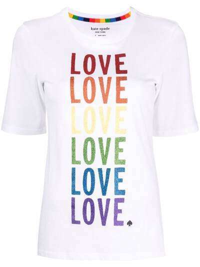 Kate Spade футболка с принтом Love