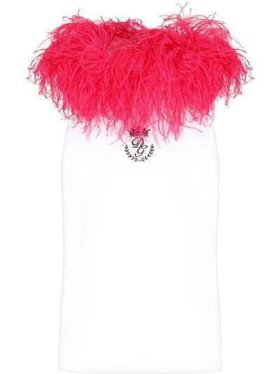 Dolce & Gabbana футболка с перьями