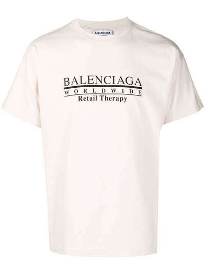 Balenciaga футболка Medium Fit с логотипом