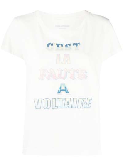 Zadig&Voltaire футболка Alys с надписью