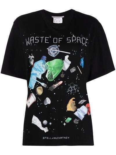 Stella McCartney футболка с принтом Waste of Space