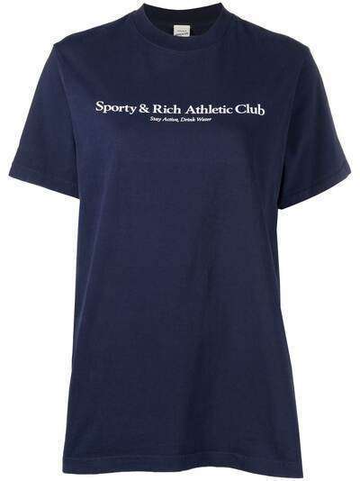 Sporty & Rich футболка с логотипом