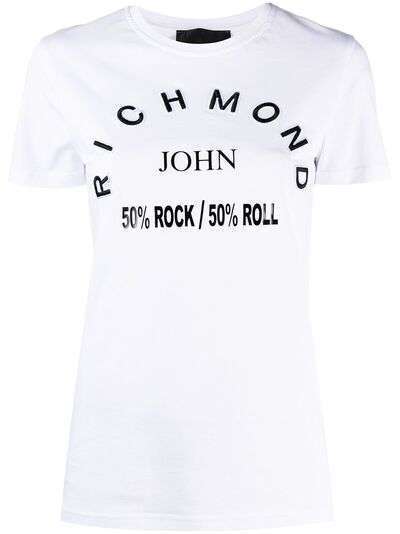 John Richmond футболка с нашивкой-логотипом
