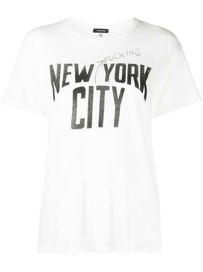 R13 футболка с принтом New York