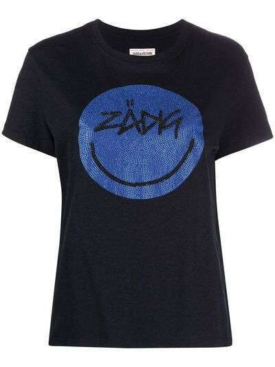 Zadig&Voltaire футболка Happy со стразами