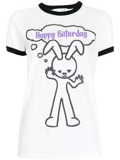 Natasha Zinko футболка с принтом Happy Sunday