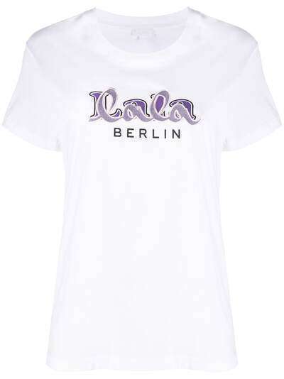 Lala Berlin футболка с вышитым логотипом
