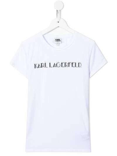 Karl Lagerfeld Kids logo-print cotton T-shirt