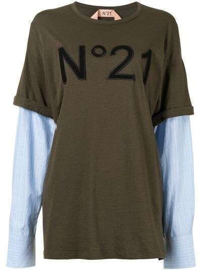 Nº21 многослойная футболка с логотипом