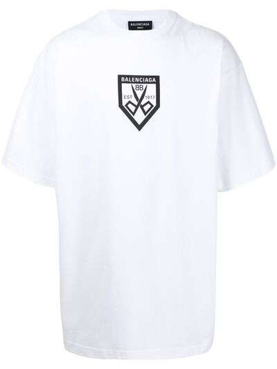 Balenciaga футболка оверсайз с логотипом