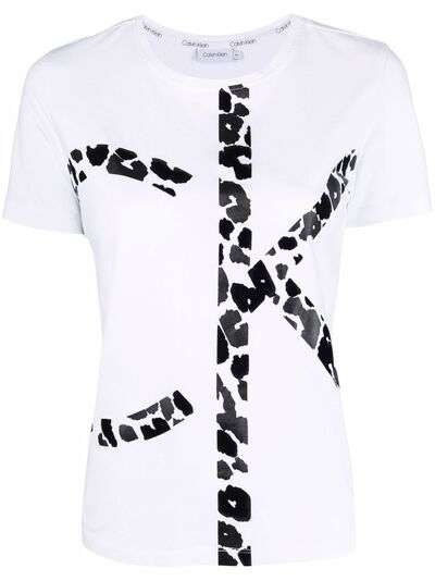 Calvin Klein футболка с леопардовым принтом