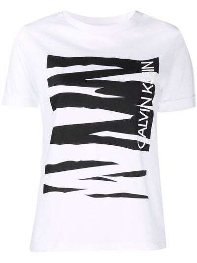 Calvin Klein футболка с зебровым принтом
