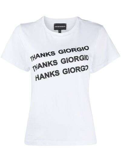 Emporio Armani футболка Thanks Giorgio с короткими рукавами