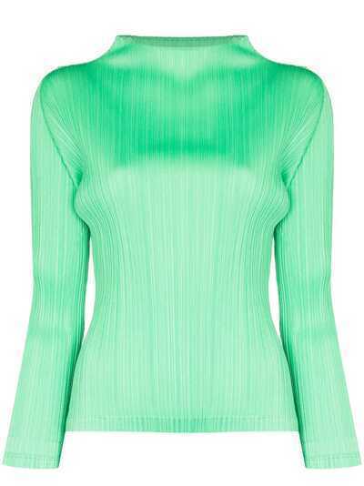 Pleats Please Issey Miyake September high neck top