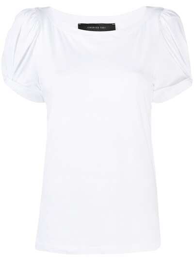 Federica Tosi футболка с драпированными рукавами