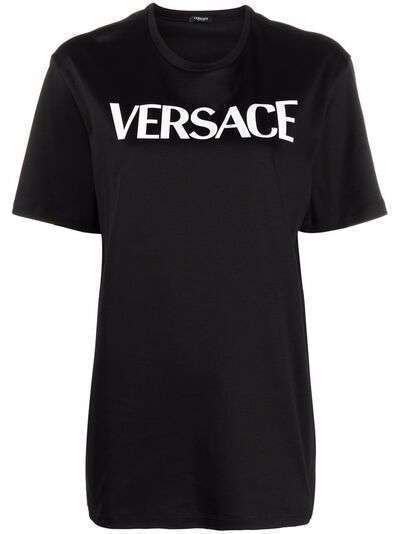 Versace футболка с принтом Medusa и логотипом