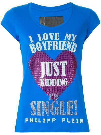 Philipp Plein футболка 'I Love My Boyfriend'