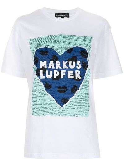 Markus Lupfer футболка с логотипом и принтом