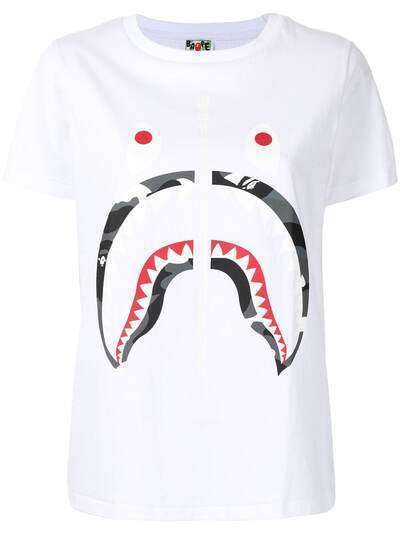 A BATHING APE® футболка Shark с принтом
