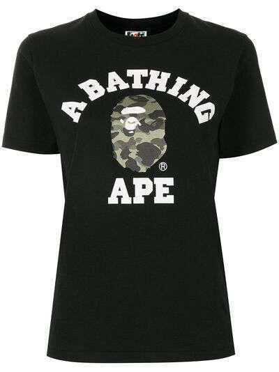 A BATHING APE® футболка с принтом Camo College