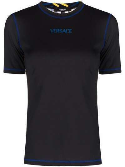 Versace contrast-stitching logo T-shirt