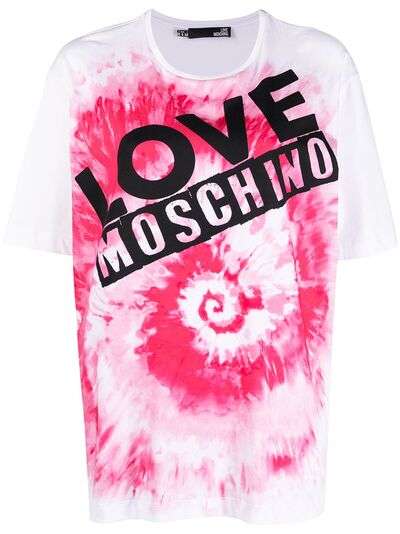 Love Moschino футболка с принтом тай-дай