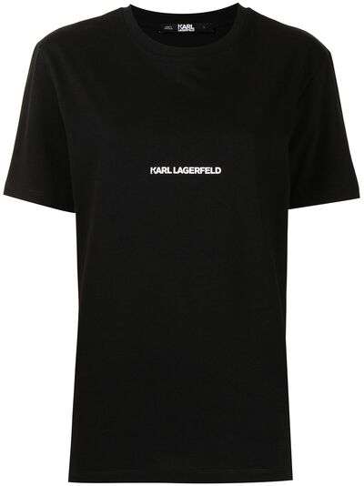 Karl Lagerfeld футболка из органического хлопка с логотипом