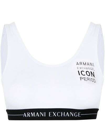 Armani Exchange топ с логотипом