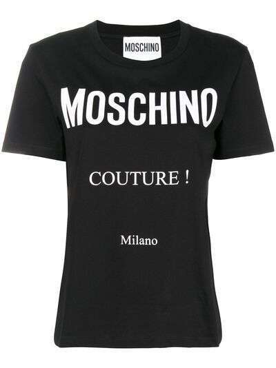 Moschino футболка с логотипом 'Couture!'