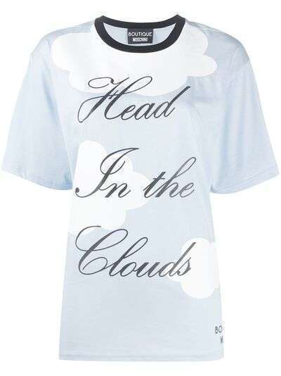 Boutique Moschino футболка Head in the Clouds