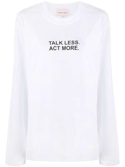 Natasha Zinko футболка Talk Less с длинными рукавами