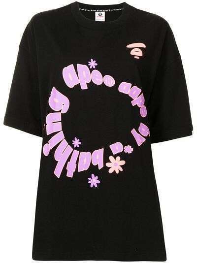 AAPE BY *A BATHING APE® футболка с логотипом